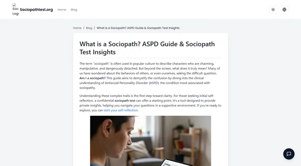 What is a Sociopath? ASPD Guide & Sociopath Test Insights