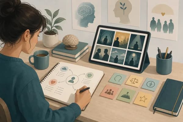 Viewing fictional character traits