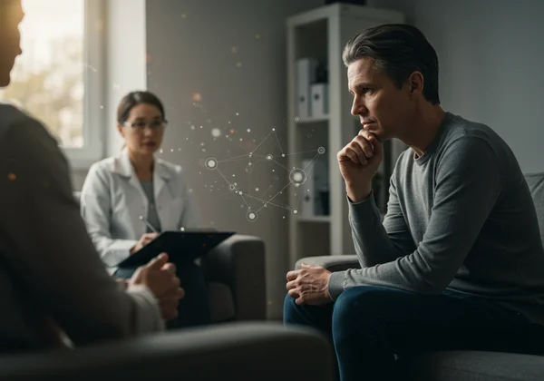 Person seeking professional mental health guidance.
