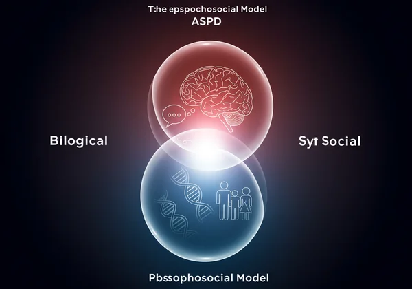 Intersecting spheres of biological, psychological.