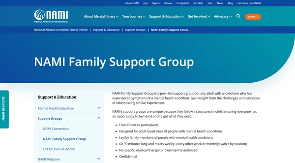 NAMI Familien-Selbsthilfegruppe